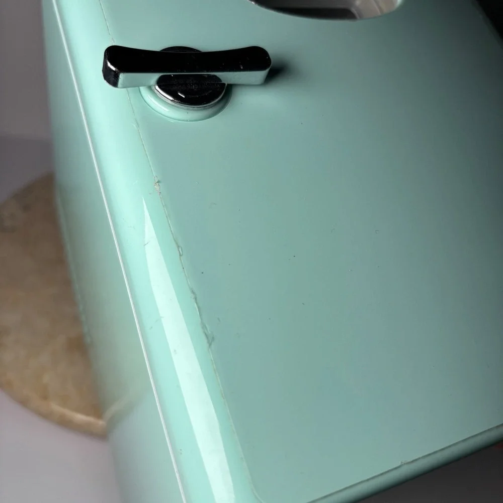 Nostalgia Retro 6-Can Personal Cooling and Heating Refrigerator Blue Mini Fridge